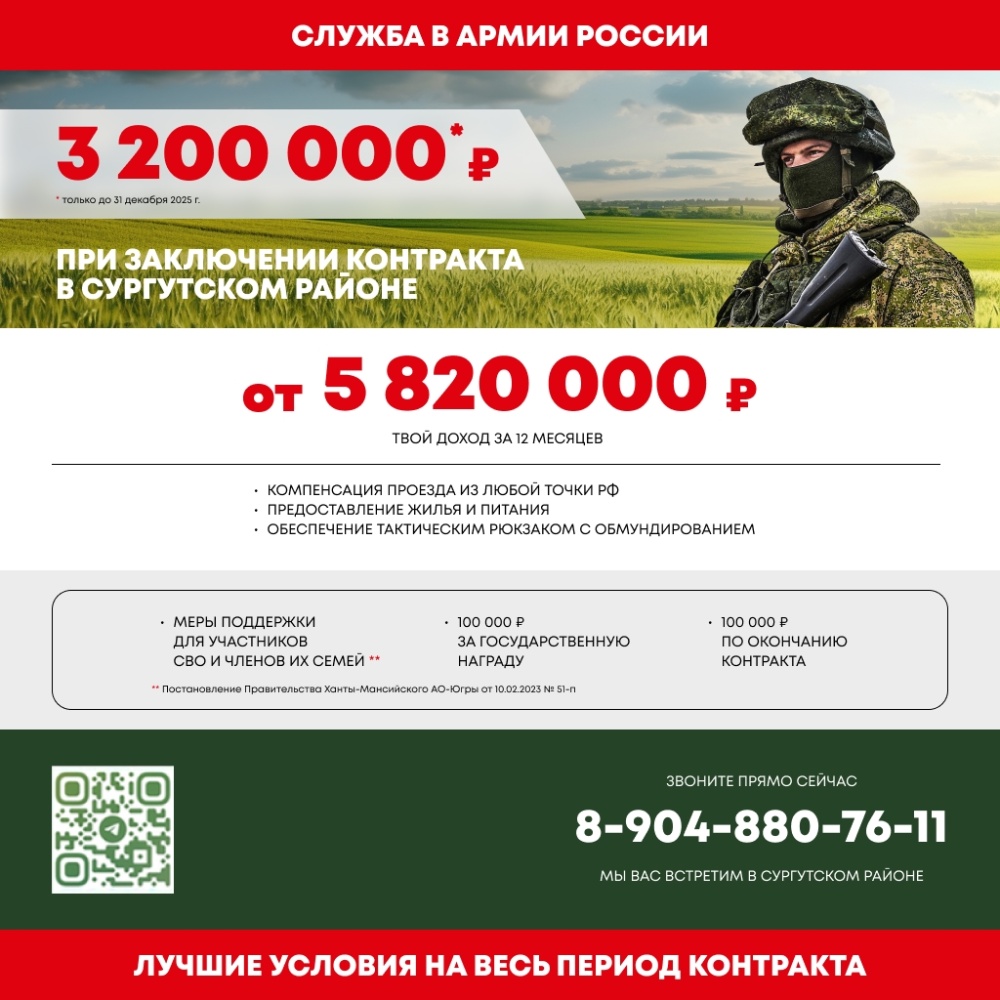 Телефонные номера горячих линий по отбору граждан на военную службу по контракту