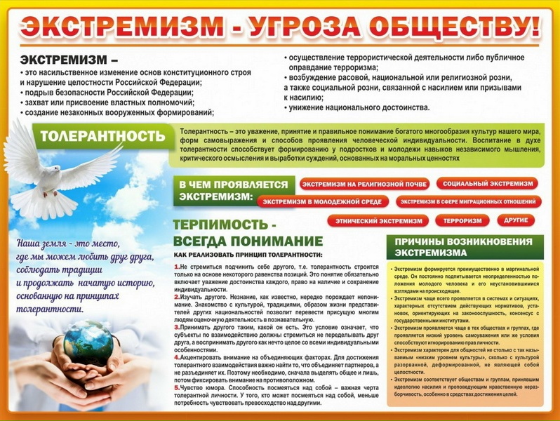 Профилактика экстремизма, сепаратизма и радикализма в обществе